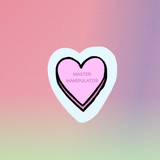 Pre-Order Master Manipulator Candy Heart Sticker