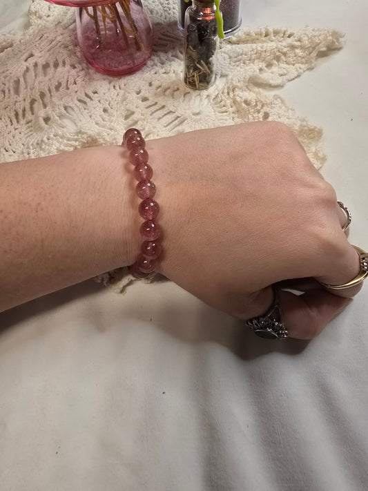 Strawberry Quartz Bracelet