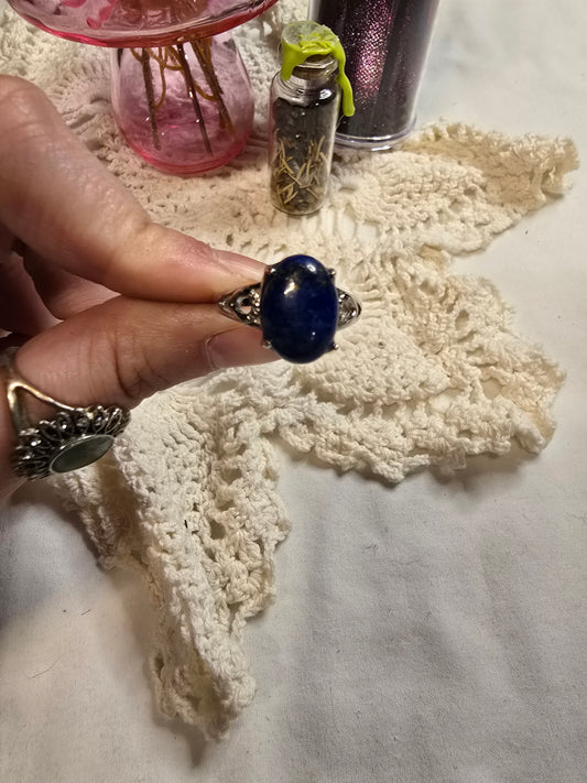 Sterling Silver Lapis Lazuli Ring