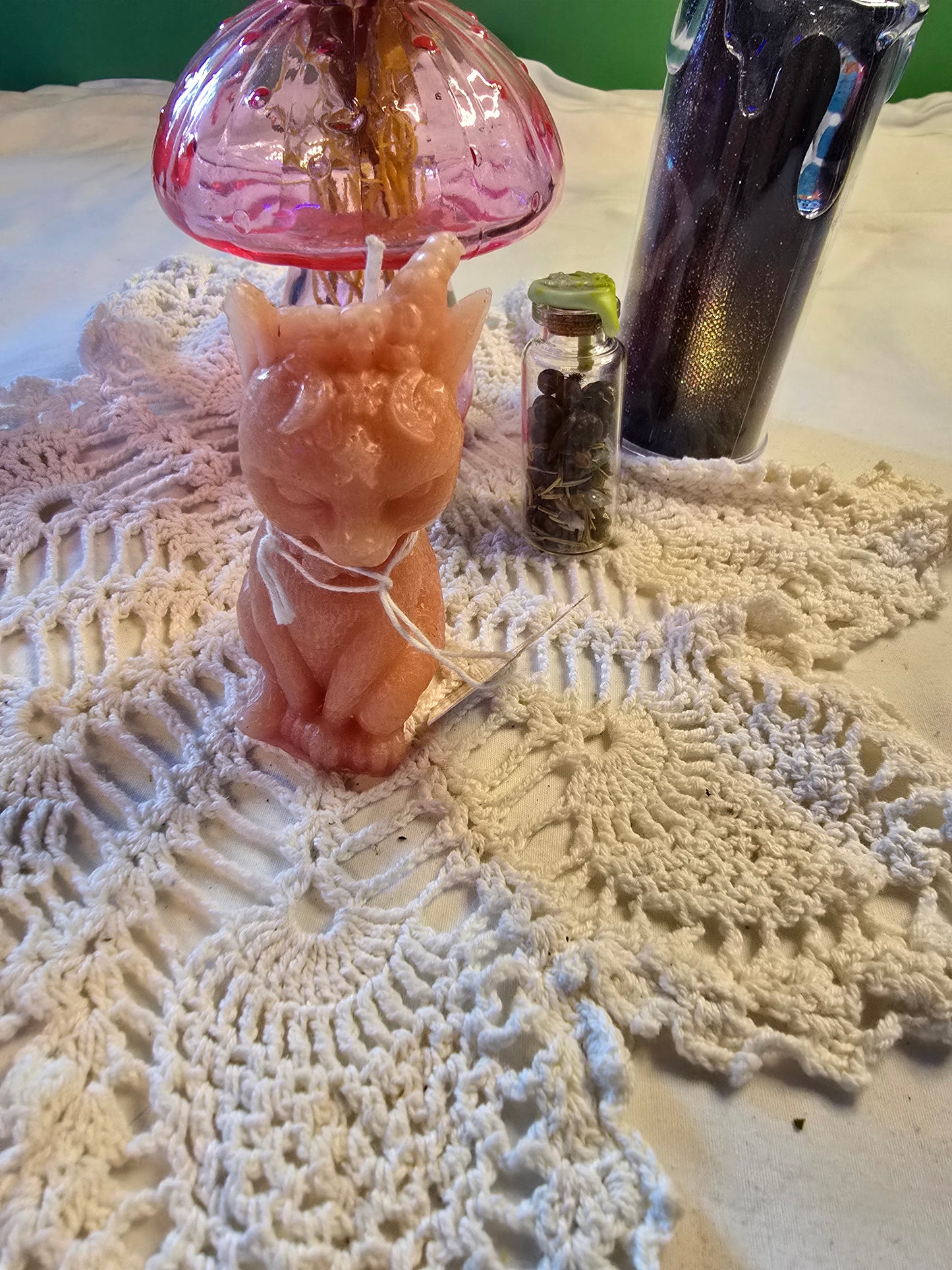 Krampus Cat Candle