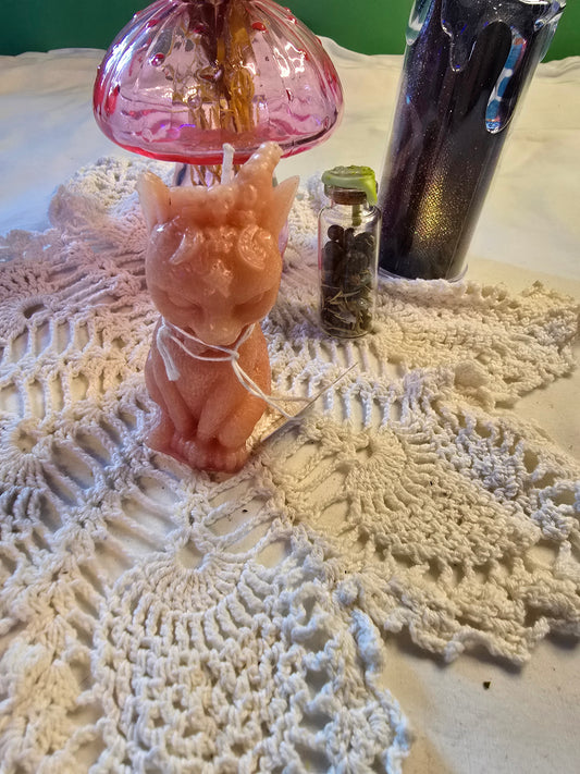 Krampus Cat Candle