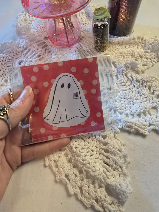 Polaroid Picture Ghost Sticker