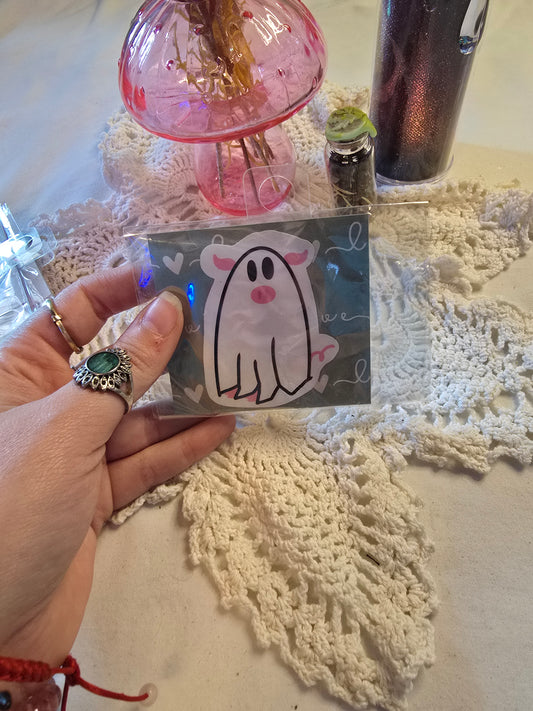 Pig Ghost Sticker