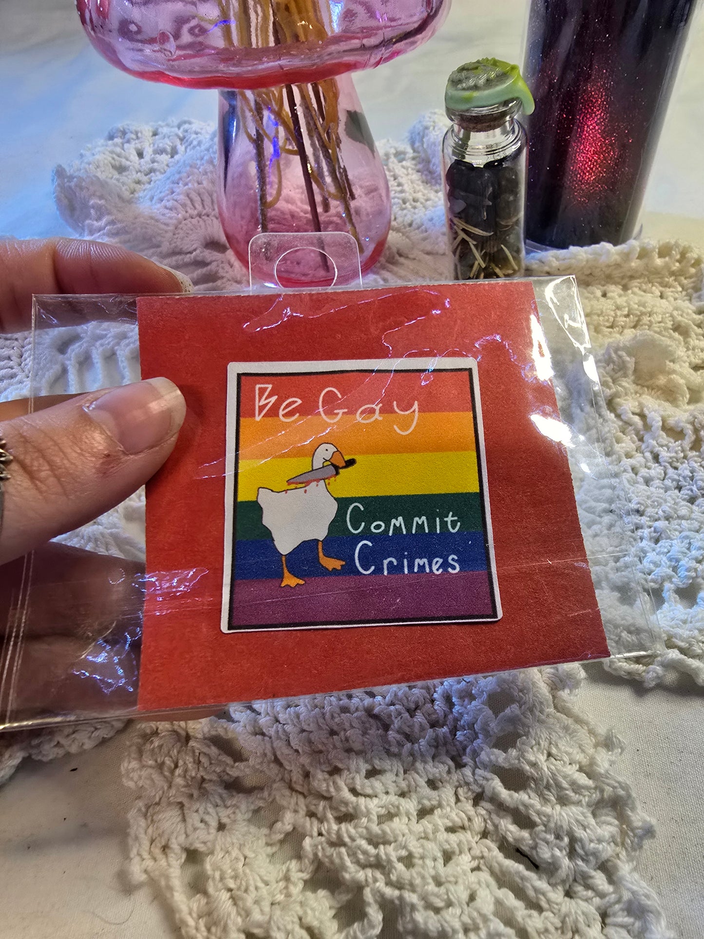 Be Gay Commit Crimes Sticker