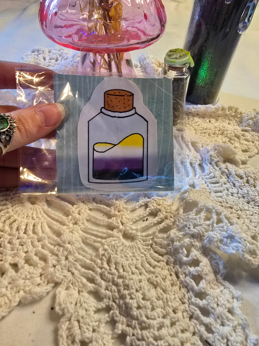 Nonbinary Potion Bottle Sticker