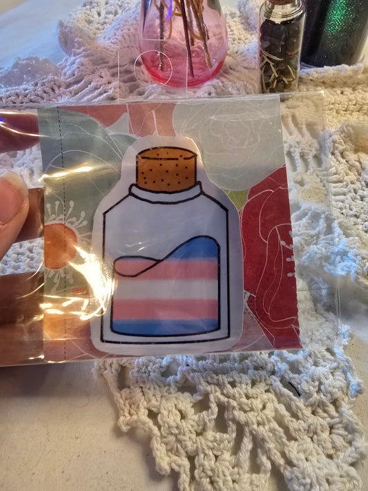 Transgender Potion Bottle Sticker