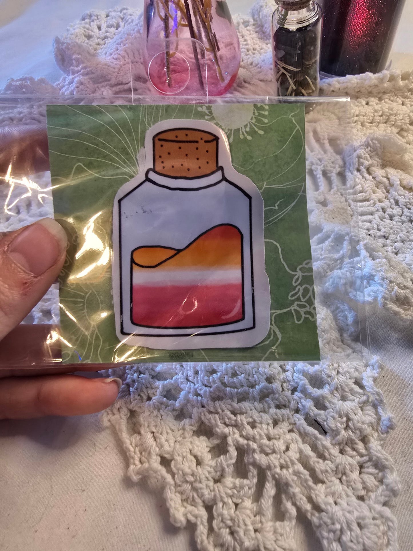 Lesbian Potion Bottle Sticker