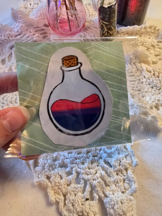 Bisexual Potion Bottle Sticker