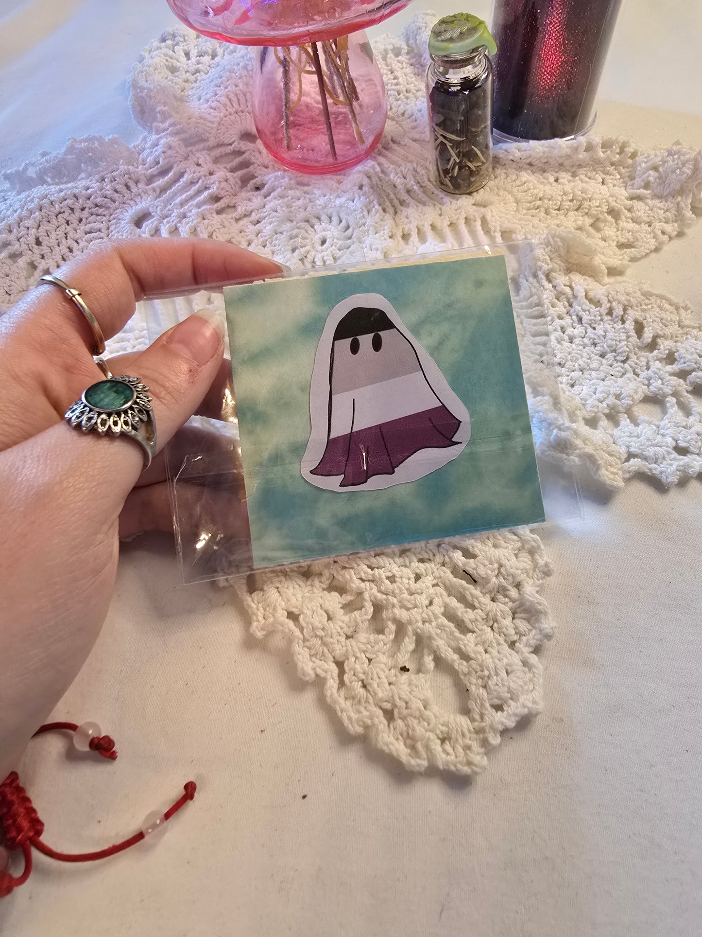 Asexual Ghost Sticker