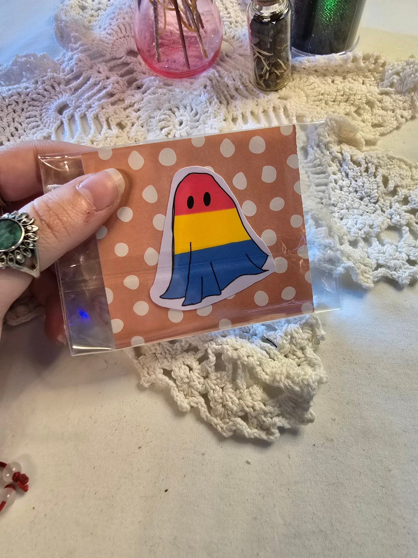 Pansexual Ghost Sticker