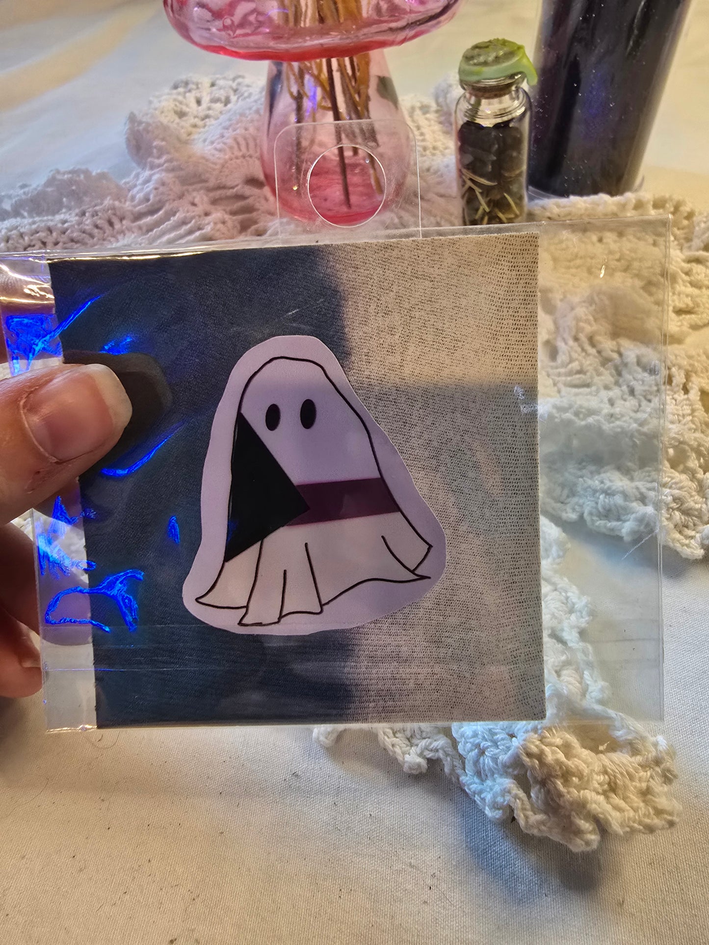 Demisexual Ghost Sticker