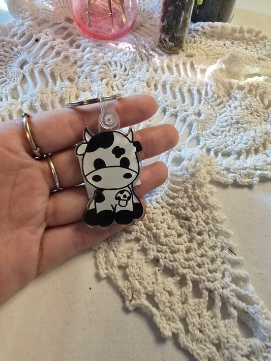 Cow Keychain