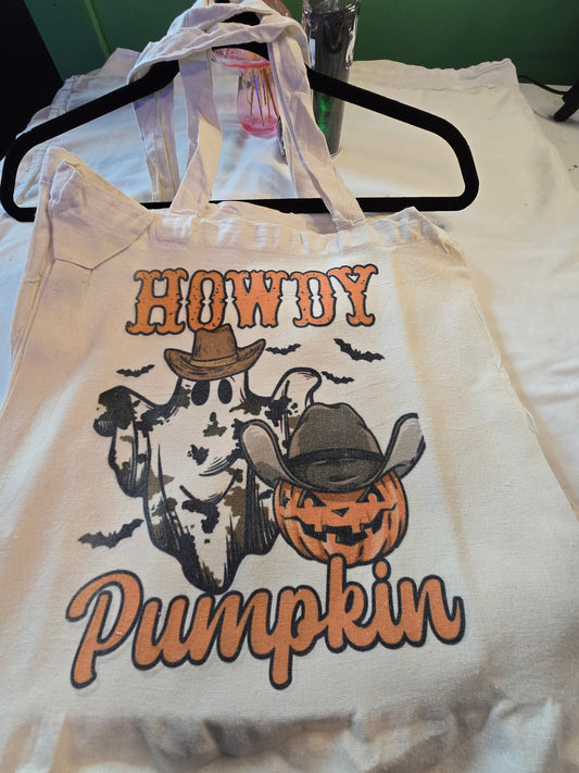 Howdy Pumpkin Totebag