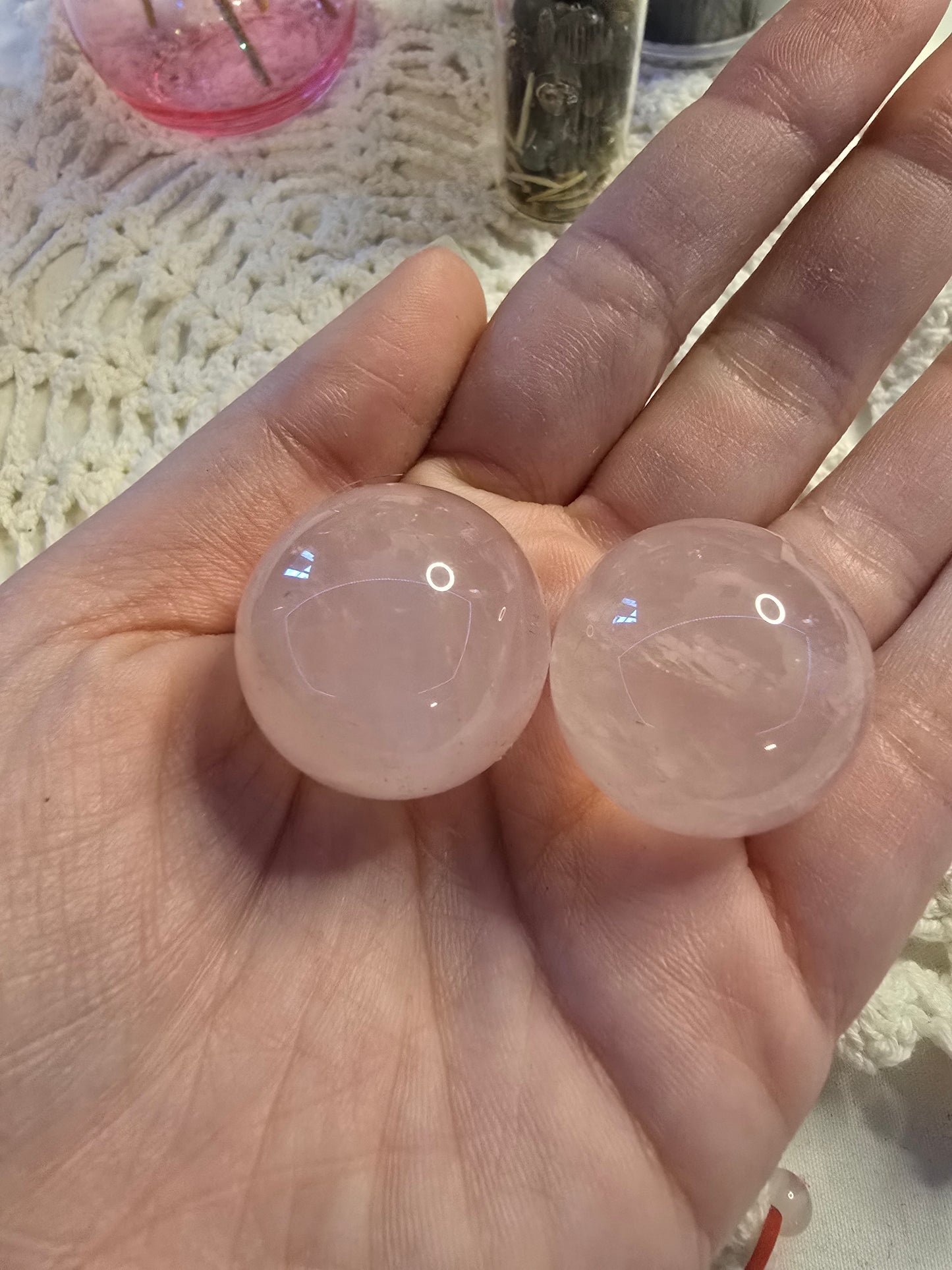 Rose Quartz Mini Spheres