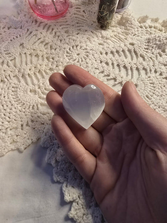 Selenite Heart