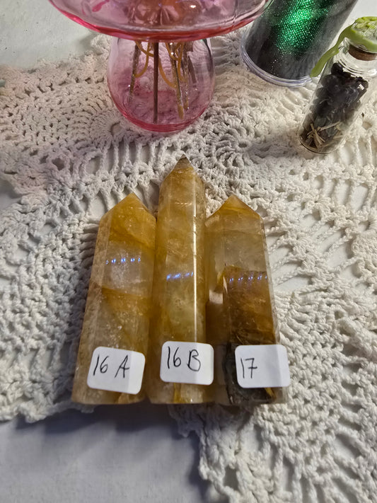 Golden Healer Quartz Towers