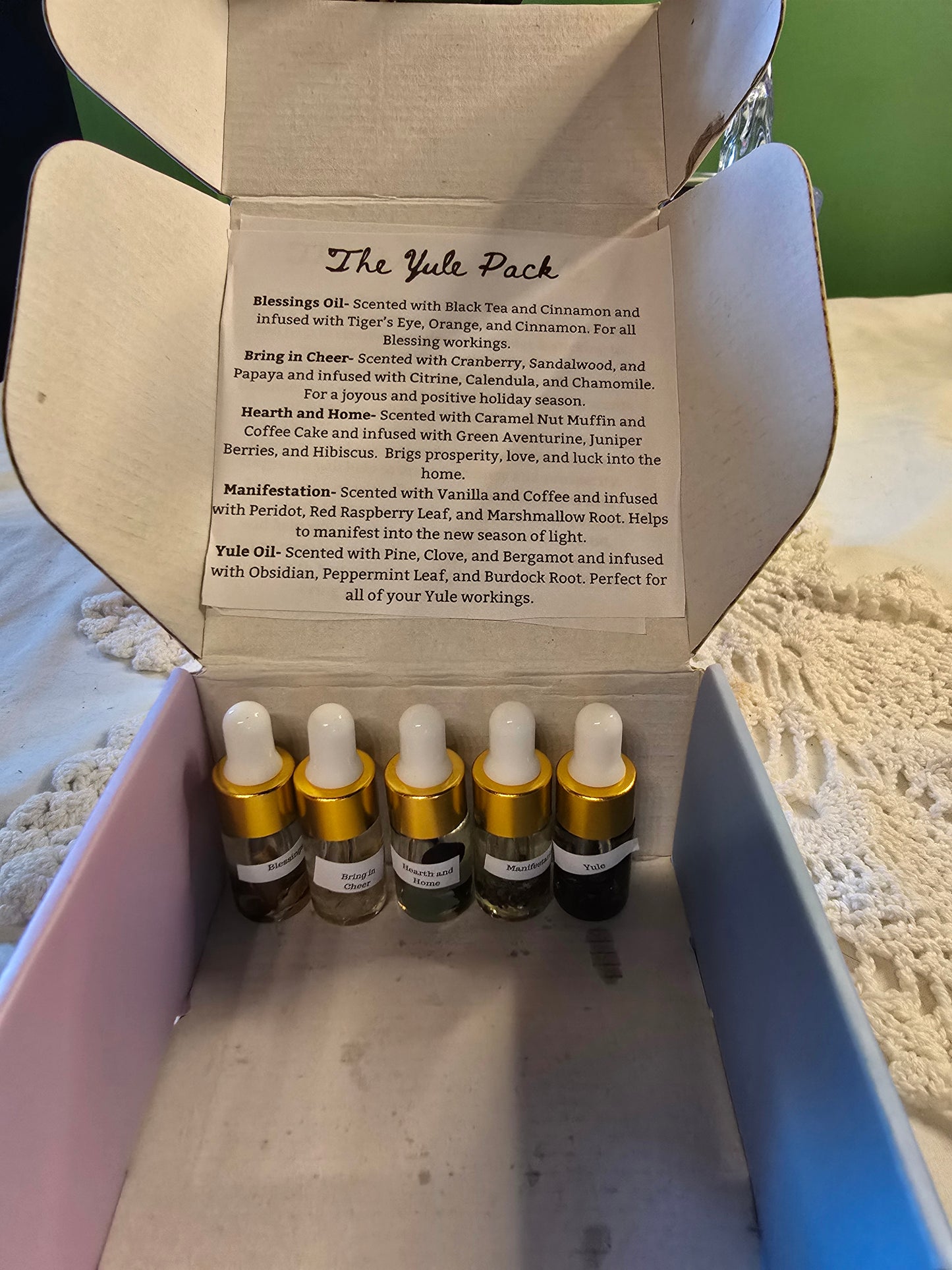 Yule Crystal Infused Ritual Oil Sampler Pack