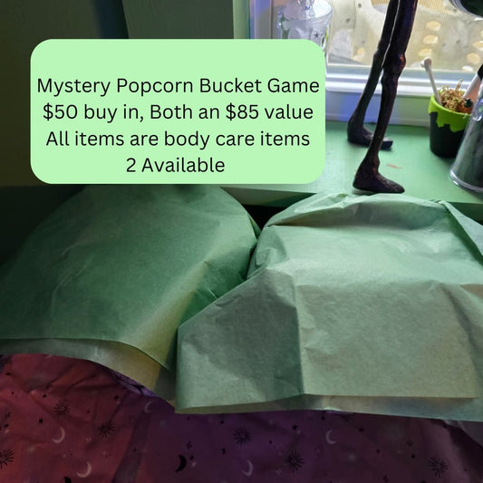 Spooky Popcorn Bucket Body Care TikTok Live Sale Game